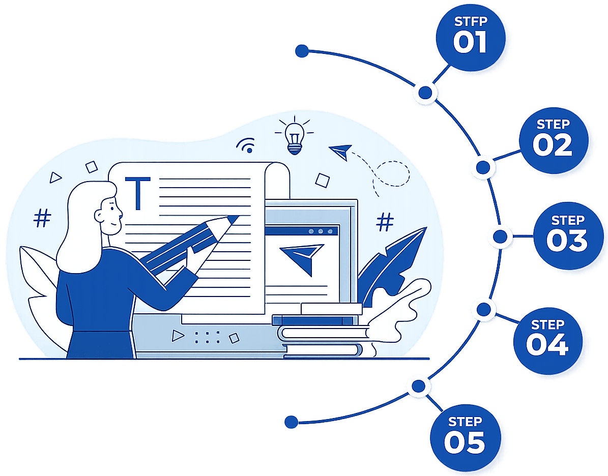 Comedy writing process infographic